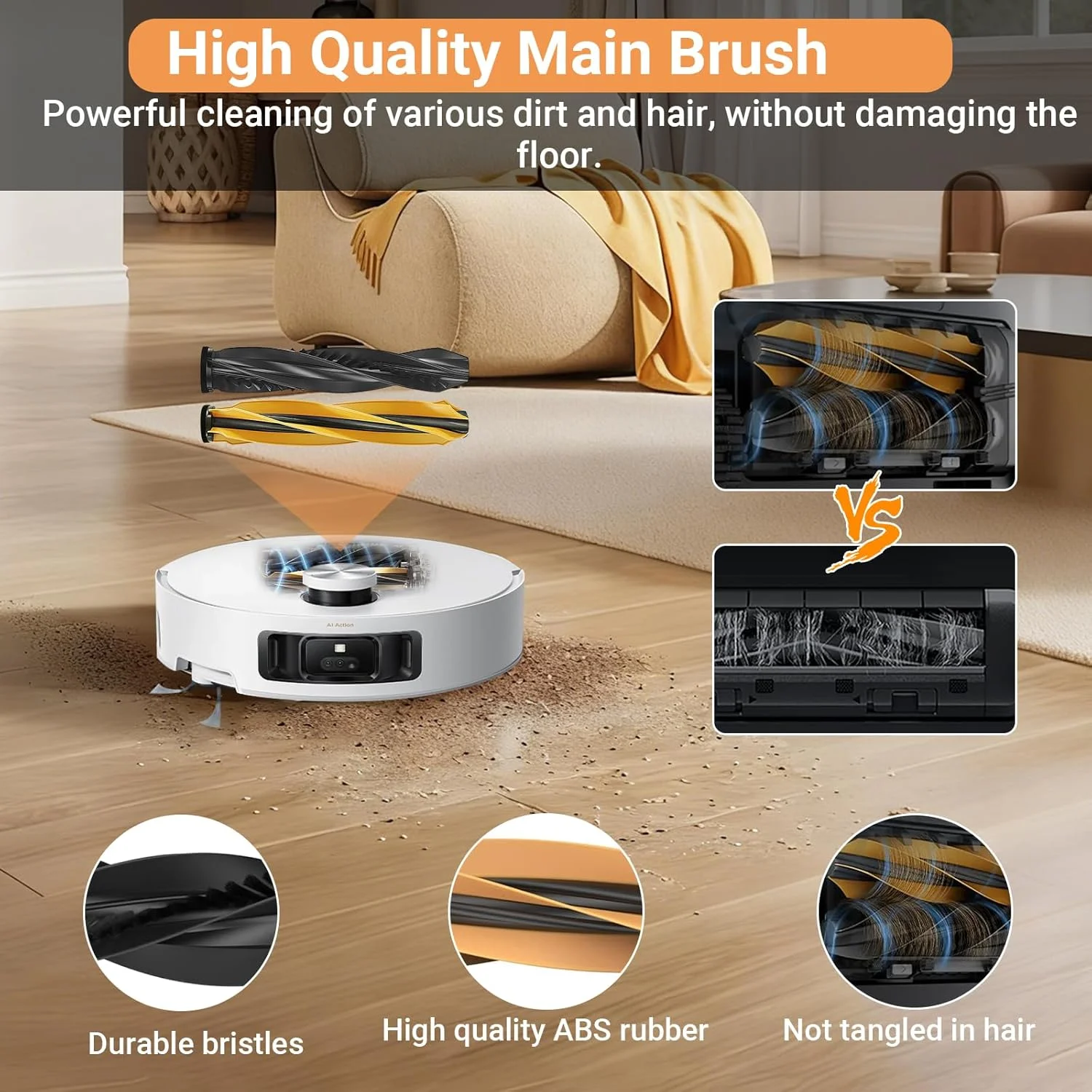 Dreame Aqua10 Roller/ Aqua 10 Ultra Roller / Aqua10 Roller AE Accessories Main Brush Hepa Filter Roller Mop Replacement Parts