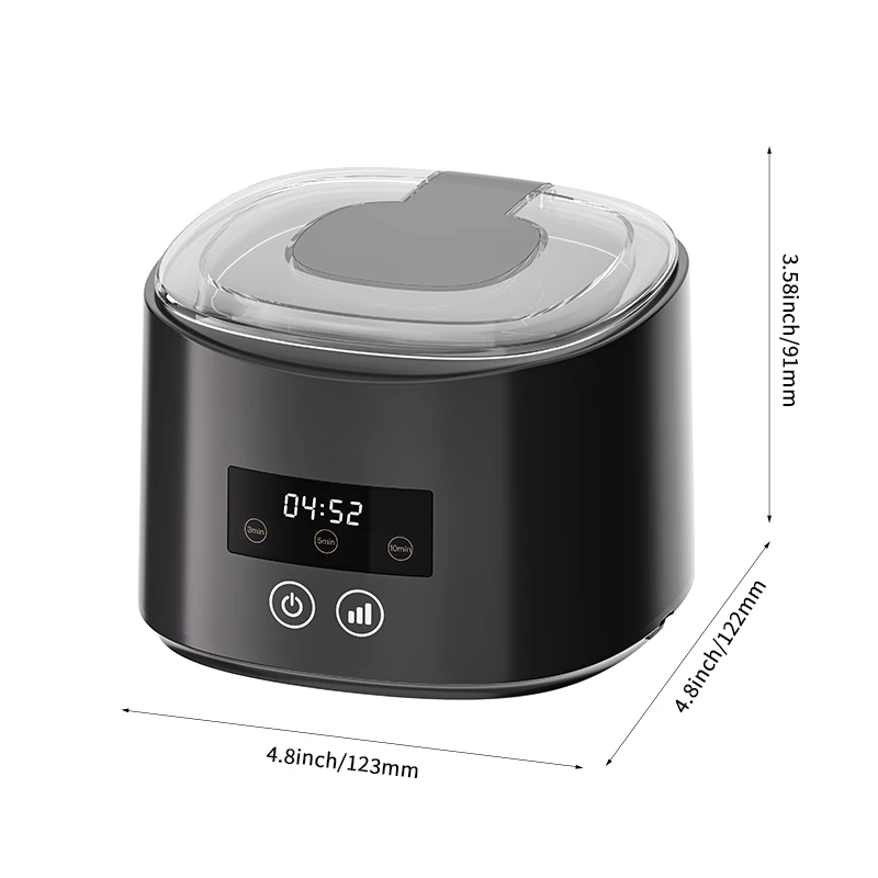 Ultrasonic Cleaner for Dentures Retainer Braces Jewelry - Portable 45kHz USB Dental Pod with UV, Travel Case, Gift for Men Women