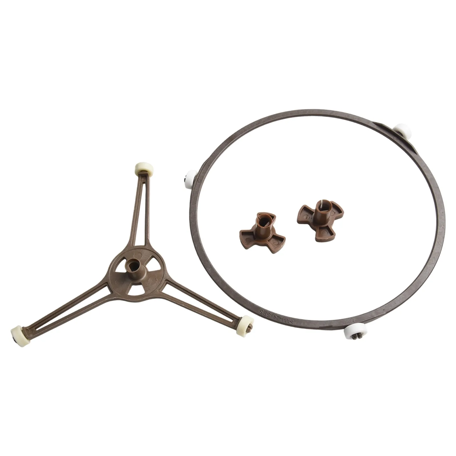 Microwave Oven Tray Stand Turntable with Dual Brackets and Swivel Roller Core for Stable Support and Enhanced Cooking Efficiency