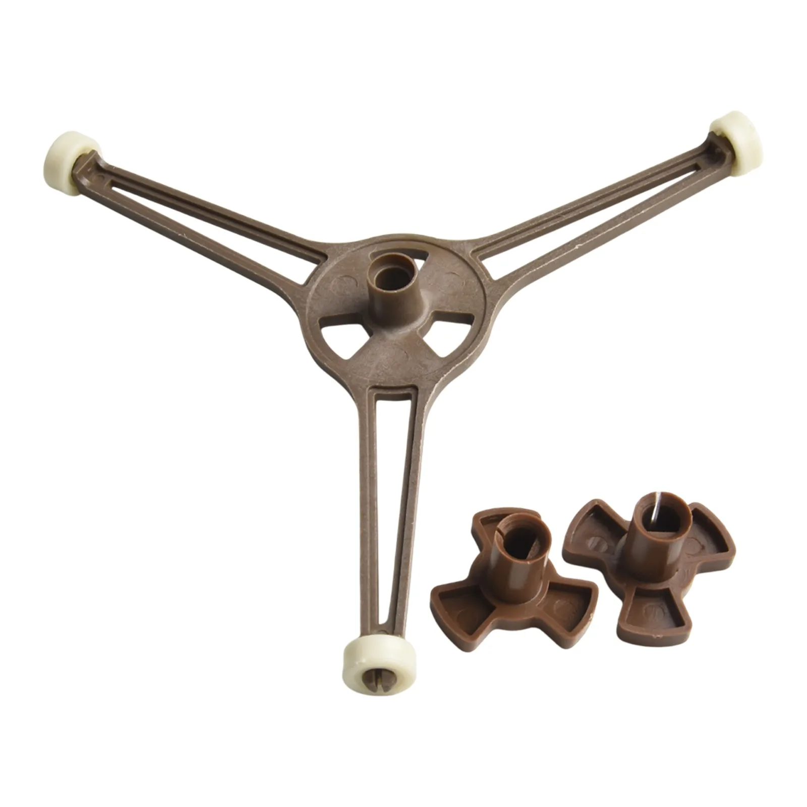 Microwave Oven Tray Stand Turntable with Dual Brackets and Swivel Roller Core for Stable Support and Enhanced Cooking Efficiency