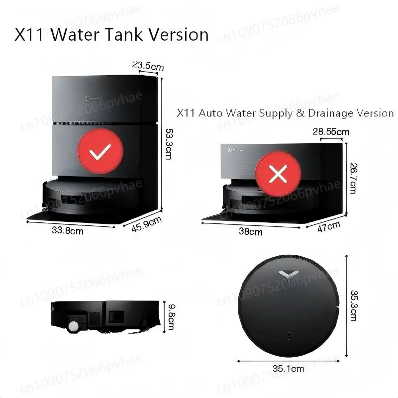 Ecovacs Deebot X11 OMNICYCLONE X11 Pro Omni (Water Tank Version) Main Side Brush Hepa Filter Rag Dust Bag Accessories