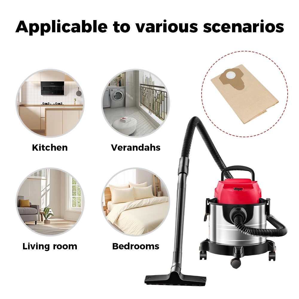5/10 PCS 20L 30L Dust Collection Bag For Einhell BT-VC1250S/BT-VC1250/TC-VC 18/20 Li S-Solo Wet And Dry Vacuum Filter Bag