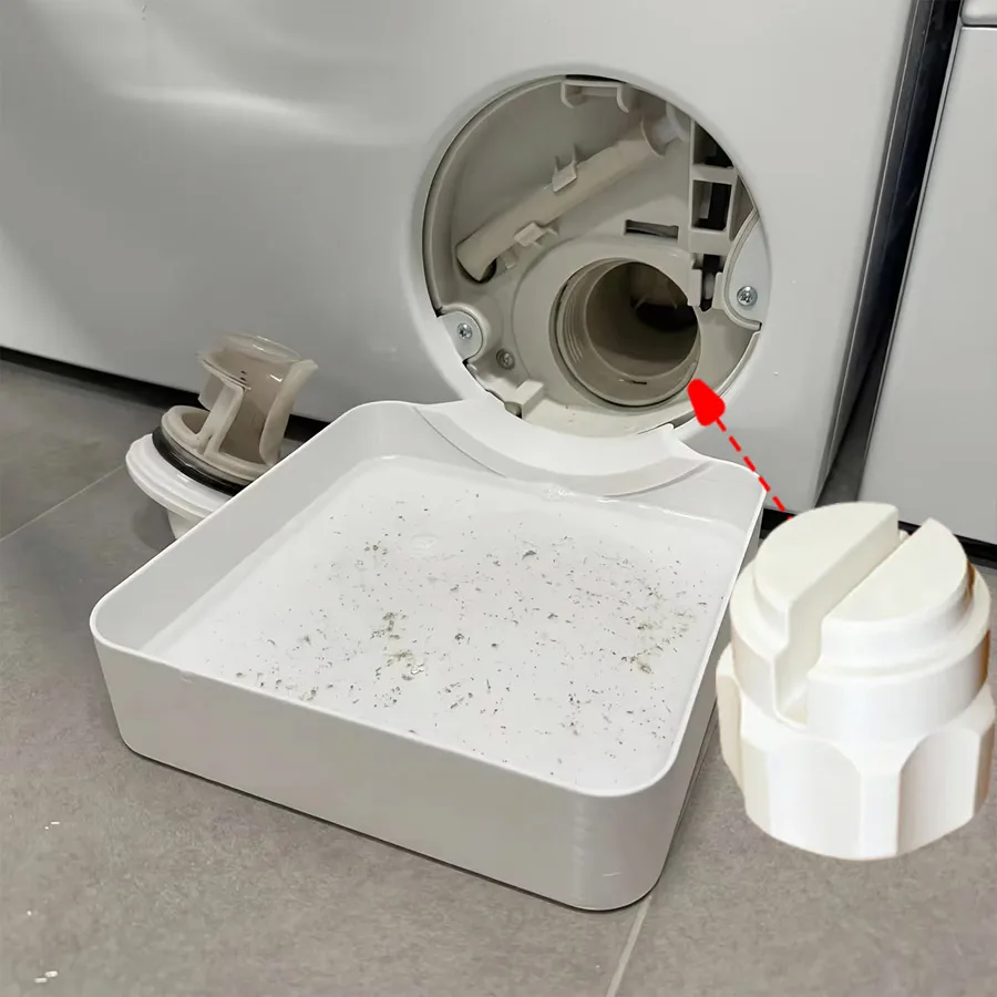 1/3 Pack, Heavy Duty Washing Machine Leak Drain Tray with Spare Funnel & Opener, Floor Water Protection Pan for Laundry Bathroom