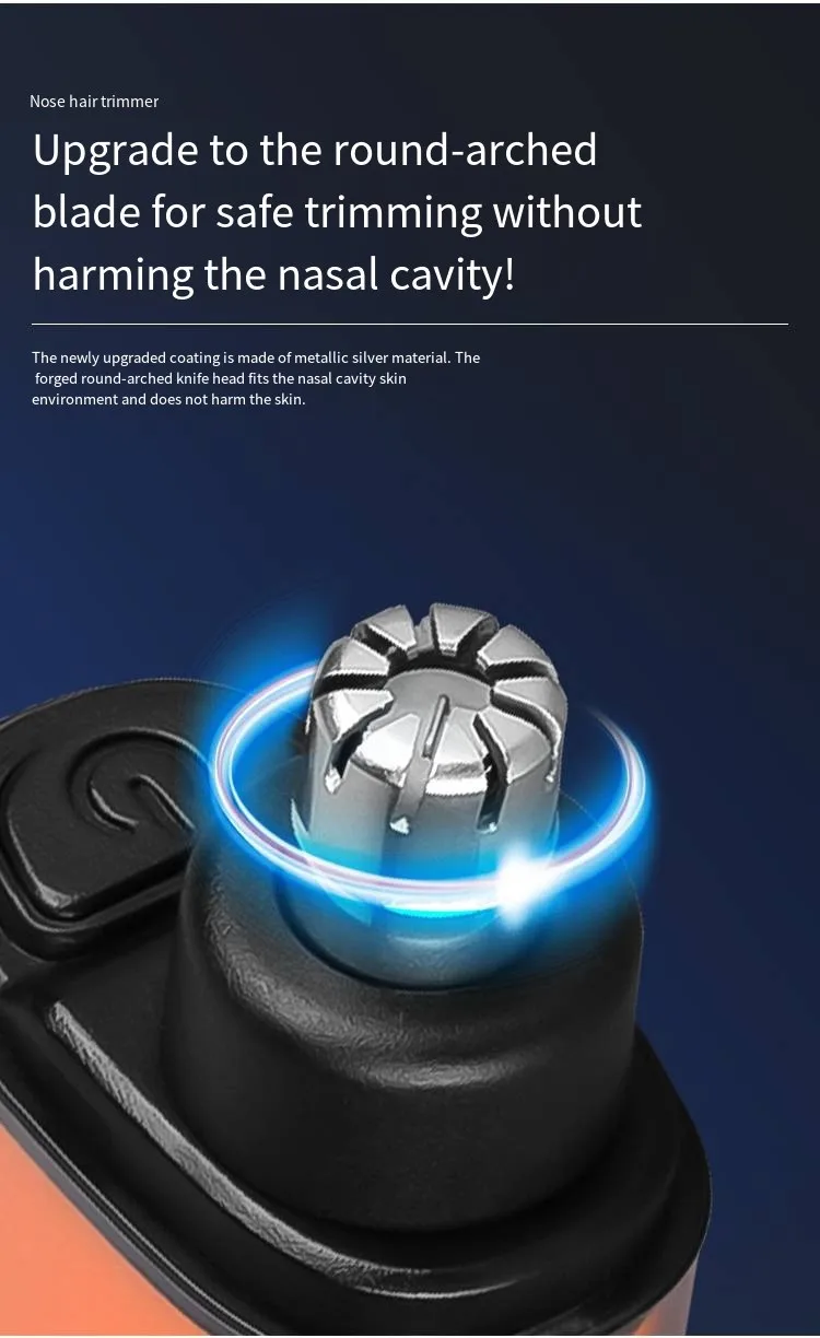 New Nose Hair Trimmer TX05, Mini Portable Electric Clipper,USB Rechargeable, Low Noise, Compact, Washable, Travel Grooming Tool