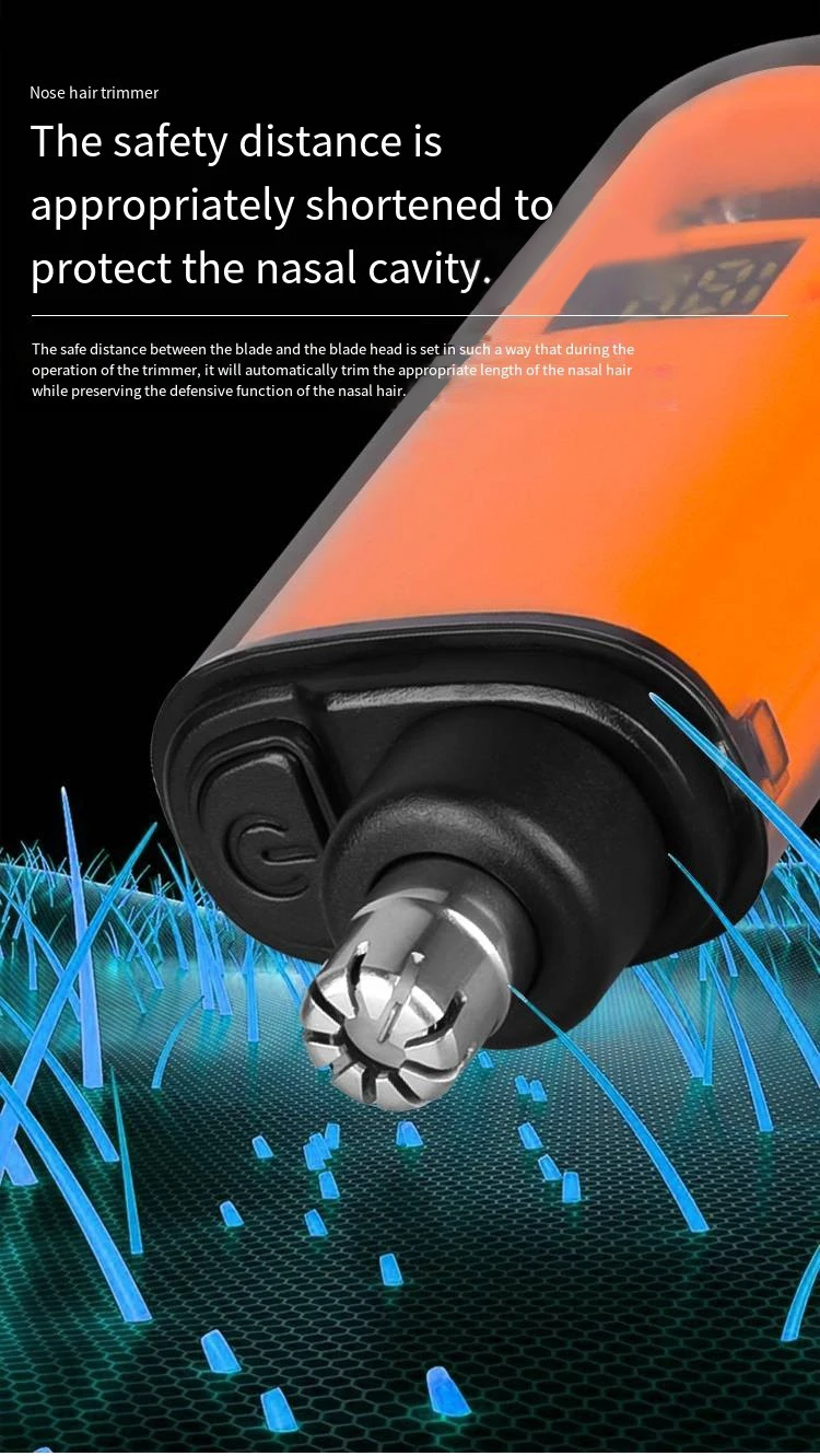 New Nose Hair Trimmer TX05, Mini Portable Electric Clipper,USB Rechargeable, Low Noise, Compact, Washable, Travel Grooming Tool