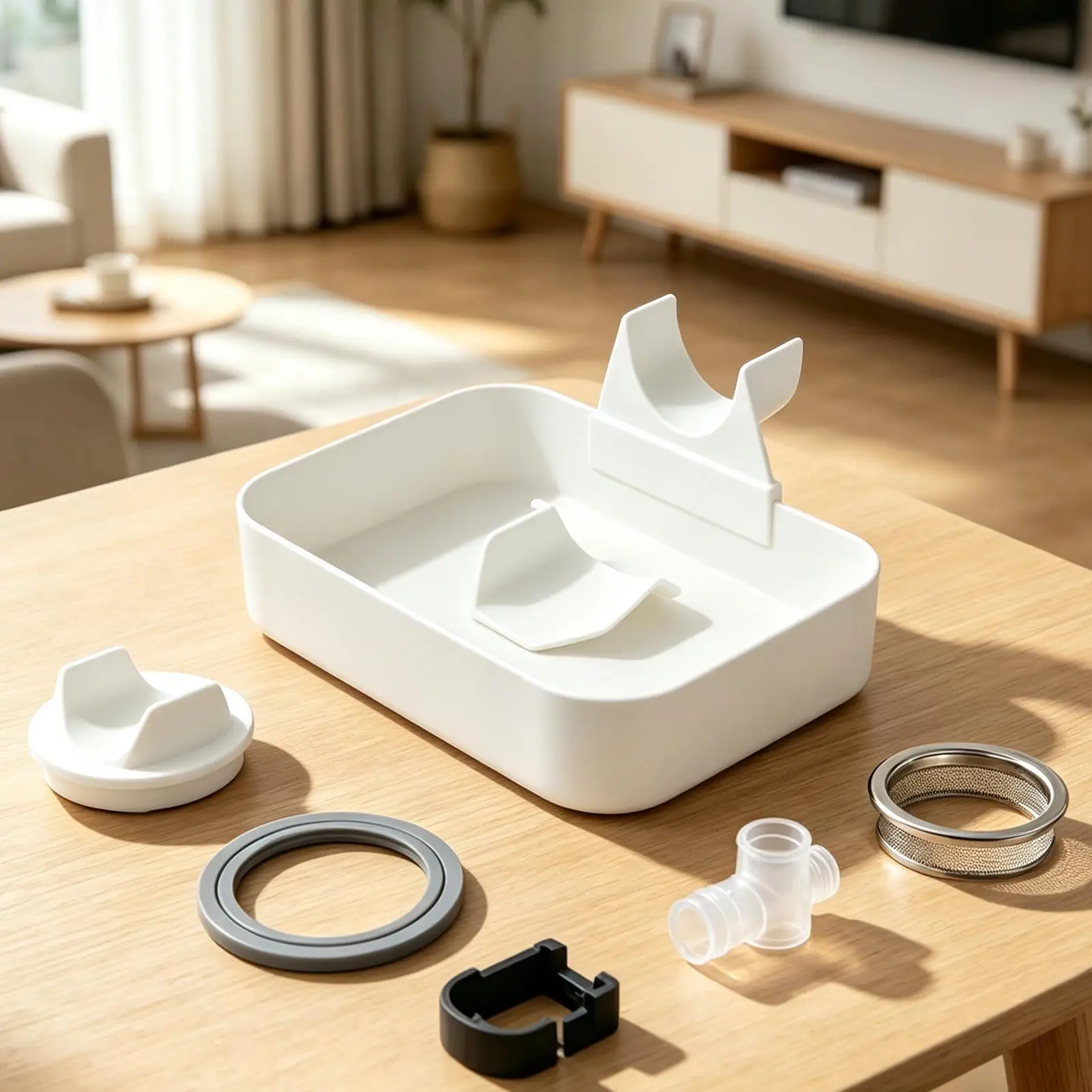 Washing Machine Drain Pan Leak-Proof Universal 3D Printed Floor Leak Protector Drain Pan for Home Laundry Room Basement