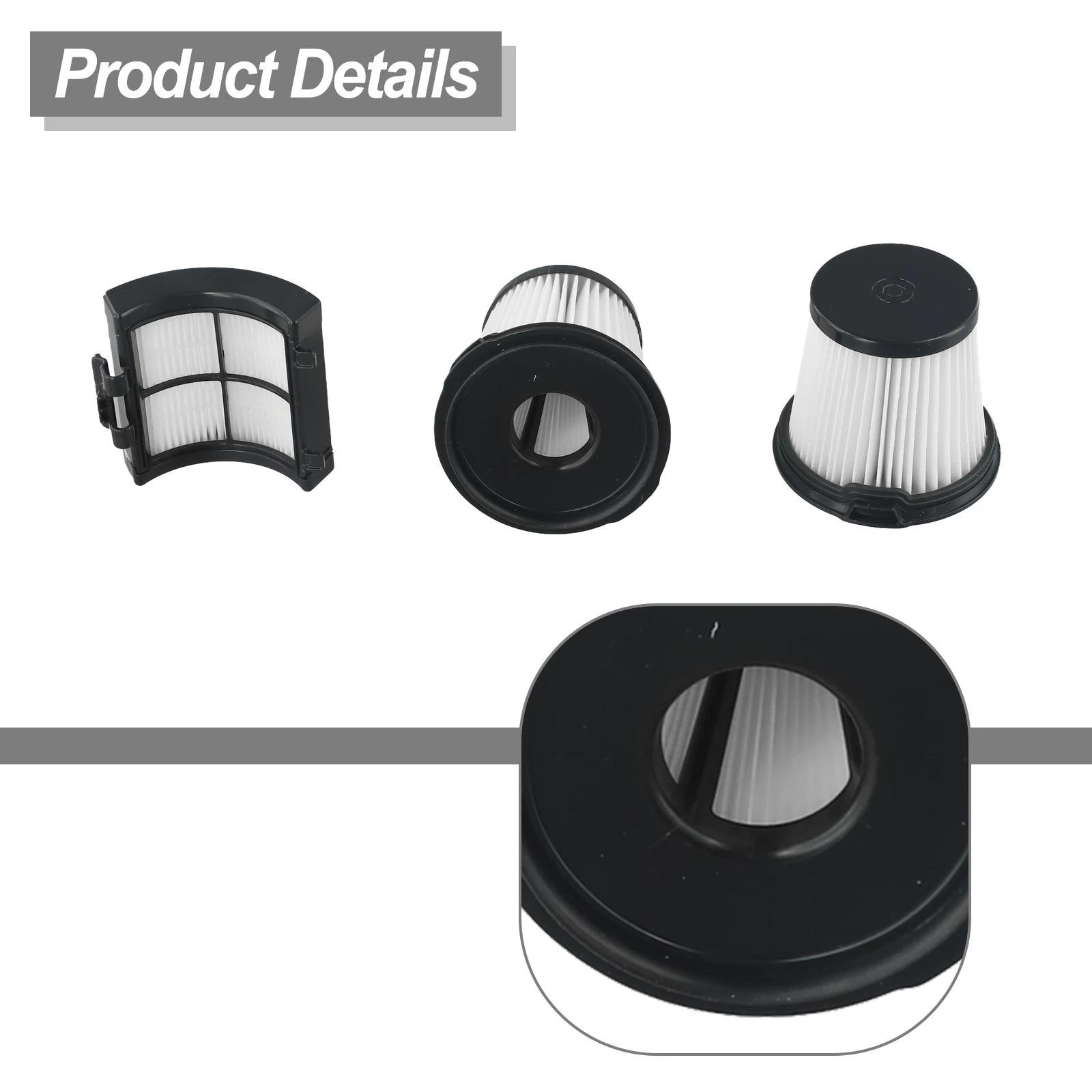 For Shark Detect Pro Cordless Vacuum IW3511 IW3120 IW1111 IW1120 Replacement Back Filter And Two Prefilters To Support Air