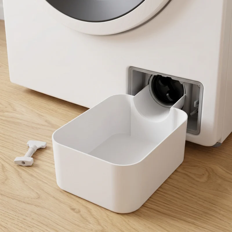1-Pack Washing Machine Drain Tray Drum Washer Waste Outlet Water Collection Box Filter Residue Water Retention Funnel Drip Tray
