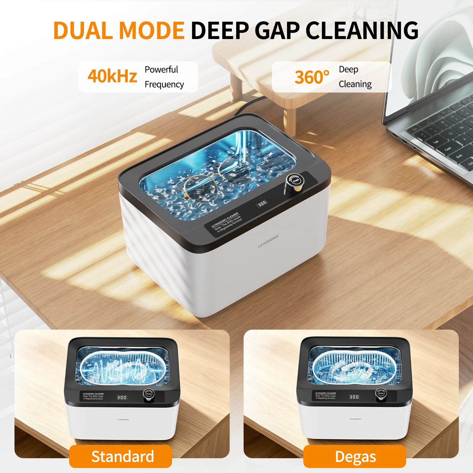 900ml Ultrasonic Cleaner Portable Cleaning Washing Machine 60W Lave-Dishes Ultrasound Bath Sonic Home Appliance 220V EU Plug