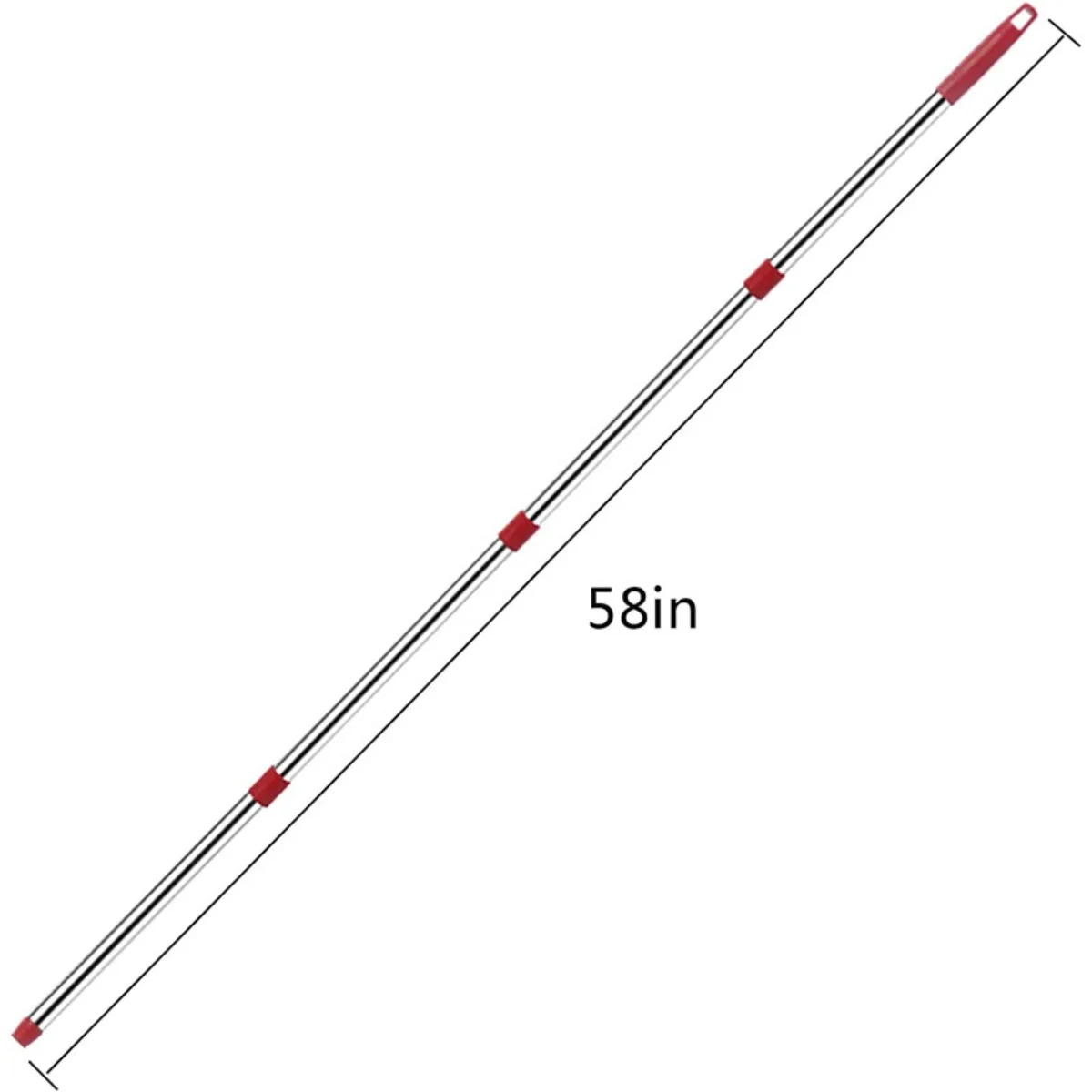 Replacement Spin Mop Base & Handle for Vileda and O-cedar, 4-Section Adjustable Pole for Floor Clean, Mop Stick Accessories Part