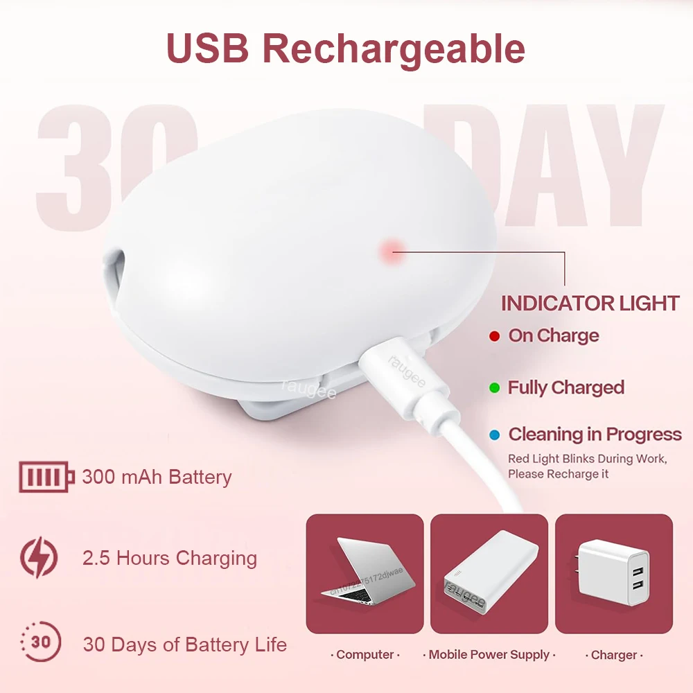 Portable Toothbrush Sterilization for Travel Rechargeable Toothbrush Sterilizer Holder Home Mini UVC Toothbrush Sterilization