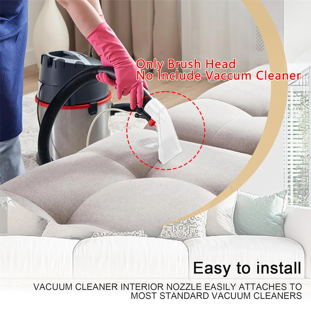 Wet Vacuum Cleaner Spray Nozzle Inner Diameter 38 mm, for Cleaning Sofas, Carpets, Etc., Upholstery Vacuum Cleaner Nozzle