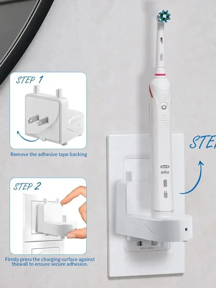For the Oral-B Braun Electric Toothbrush Charger Oral-B 3757 Electric Toothbrush Induction Charging Dock Wall, Waterpr
