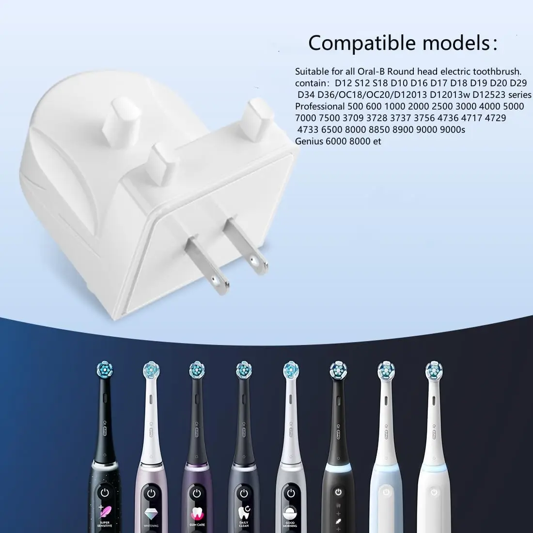 For the Oral-B Braun Electric Toothbrush Charger Oral-B 3757 Electric Toothbrush Induction Charging Dock Wall, Waterpr