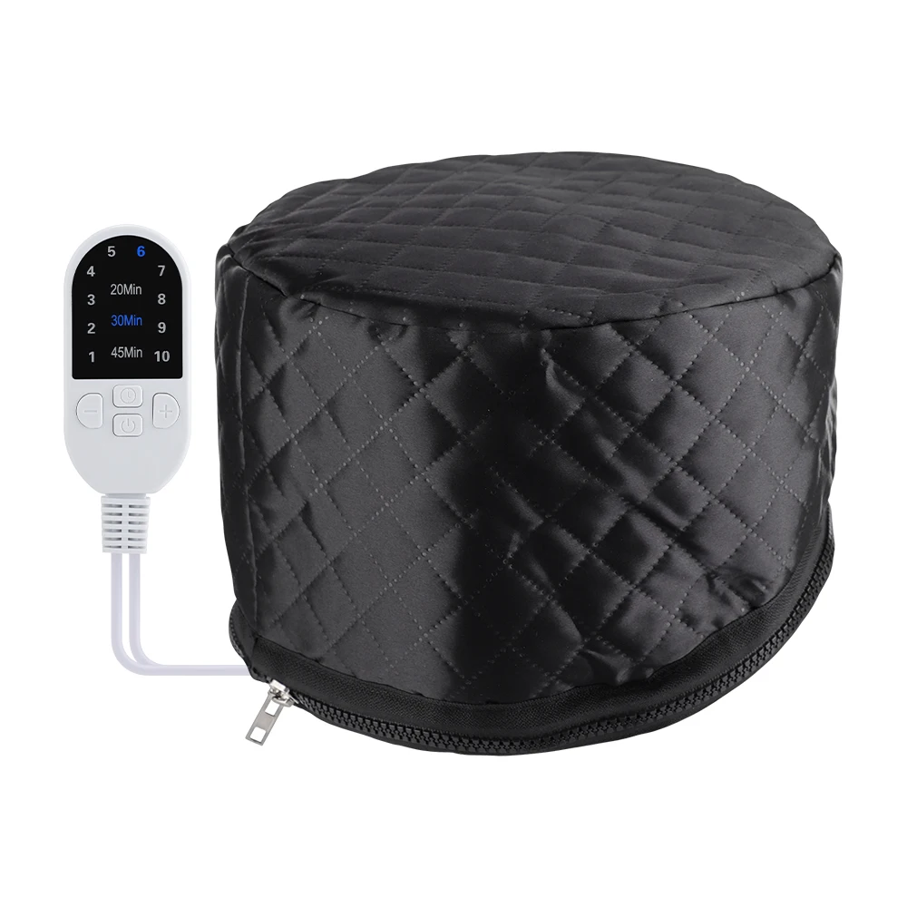 Electric Hair Steamer Cap Hair Heating Hat 3 Time Setting10-Level Heat Home Use Thermal for Deep Conditioning Hair Care SPA Cap