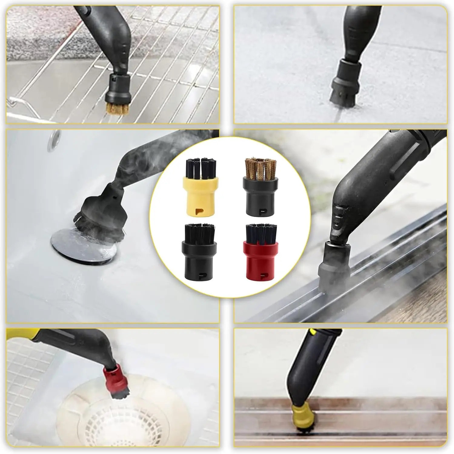 Steam Cleaner Accessories for Karcher Easyfix SC2 SC3 SC4 SC5 Microfiber Cleaning Pad Cover Steam Brush Head Nozzle Parts