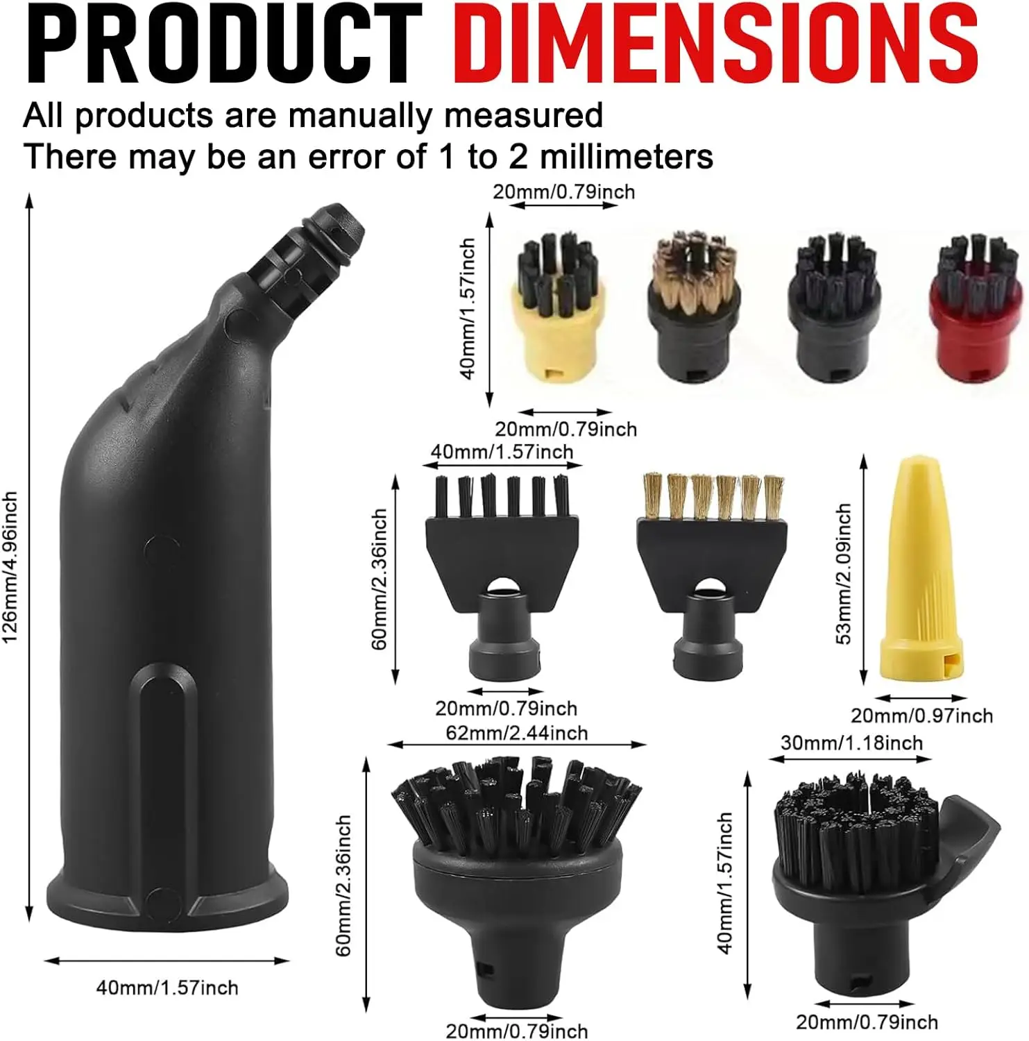Steam Cleaner Accessories for Karcher Easyfix SC2 SC3 SC4 SC5 Microfiber Cleaning Pad Cover Steam Brush Head Nozzle Parts