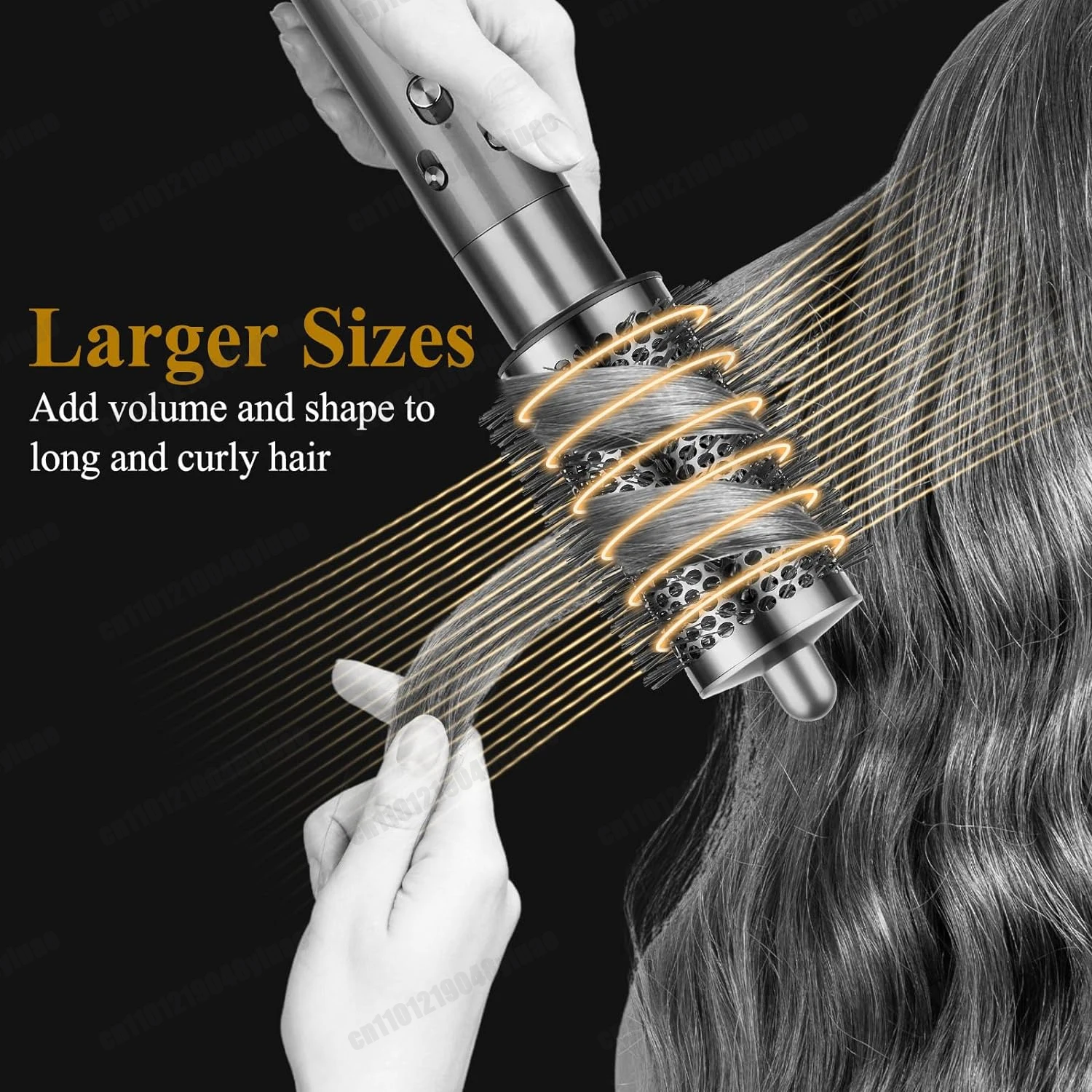 Round Volumizing Brush 20/38/55MM for Dyson for Airwrap HS01/HS05 Volumizer Curling Brush Attachment Rose&Gold Oval Round Brush