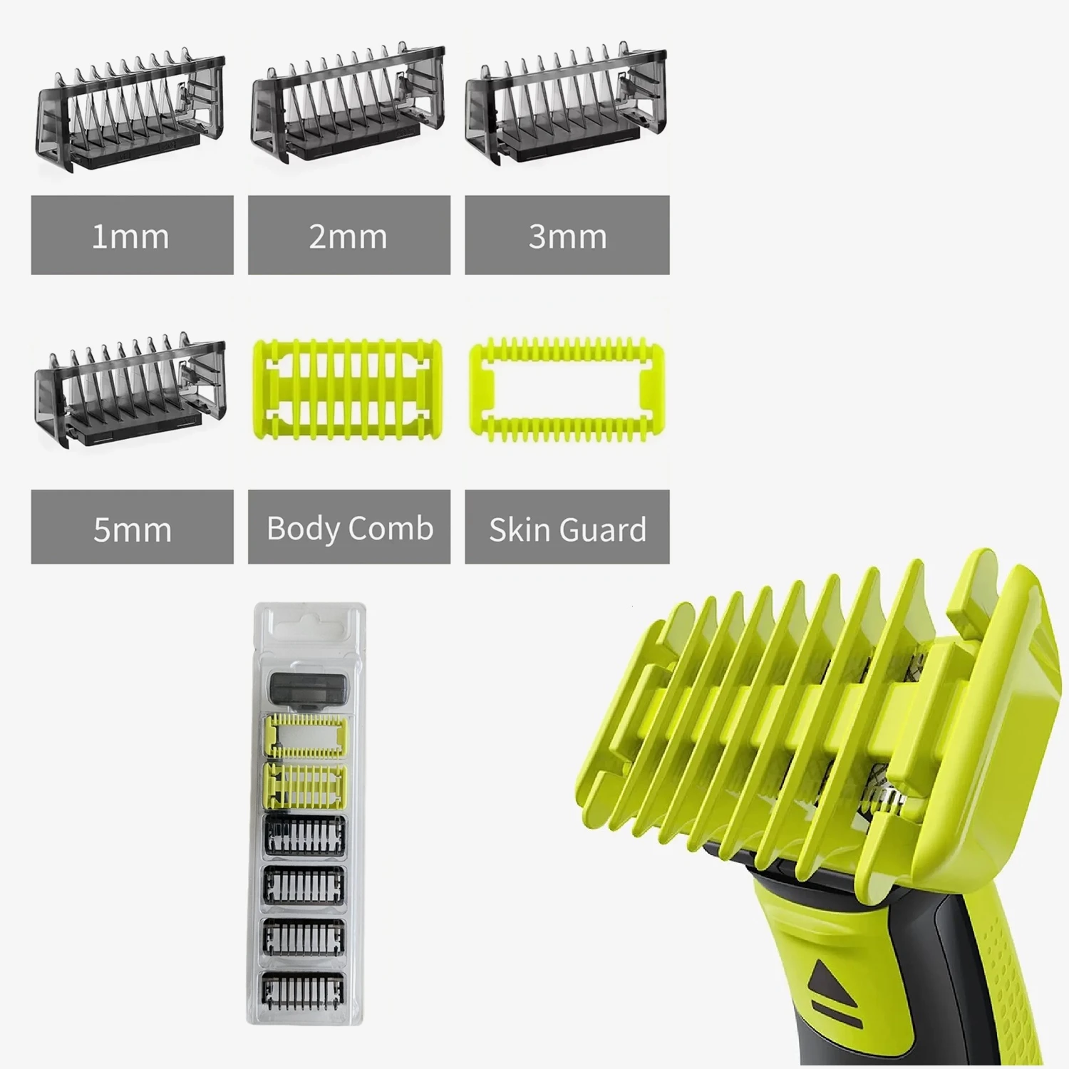 Guide Comb Guards for QP2520 QP2515 QP2620 QP6510 QP6520 QP6530 Beard Trimmer Shaver Replacement Kit