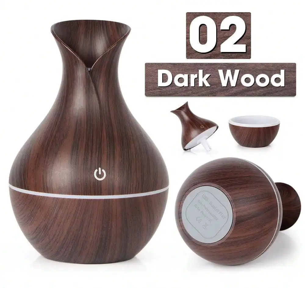200ml Air Humidifier Essential Oil Diffuser USB Mist Maker Mini Humidificador with Colorful Light for home office car