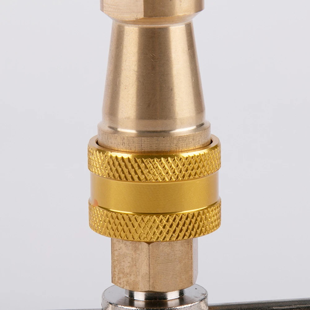 1Pcs Washer 1/4 Inch Refrigerator Quick Coupling Brass Washer Quick Connect Refrigerator Quick Connector Home Accessories