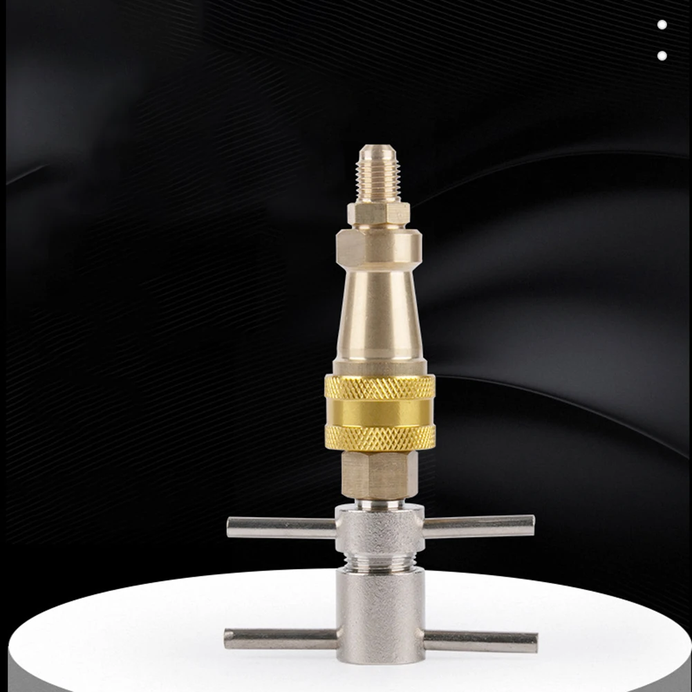 1Pcs Washer 1/4 Inch Refrigerator Quick Coupling Brass Washer Quick Connect Refrigerator Quick Connector Home Accessories
