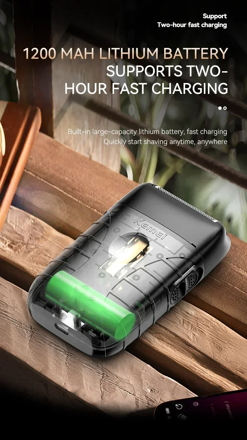 Kemei New Professional Cutting Machine Electric Shaver Hair Trimmers with LCD Display Men's Hair Clipper KM-2290 KM-2293 KM-T95