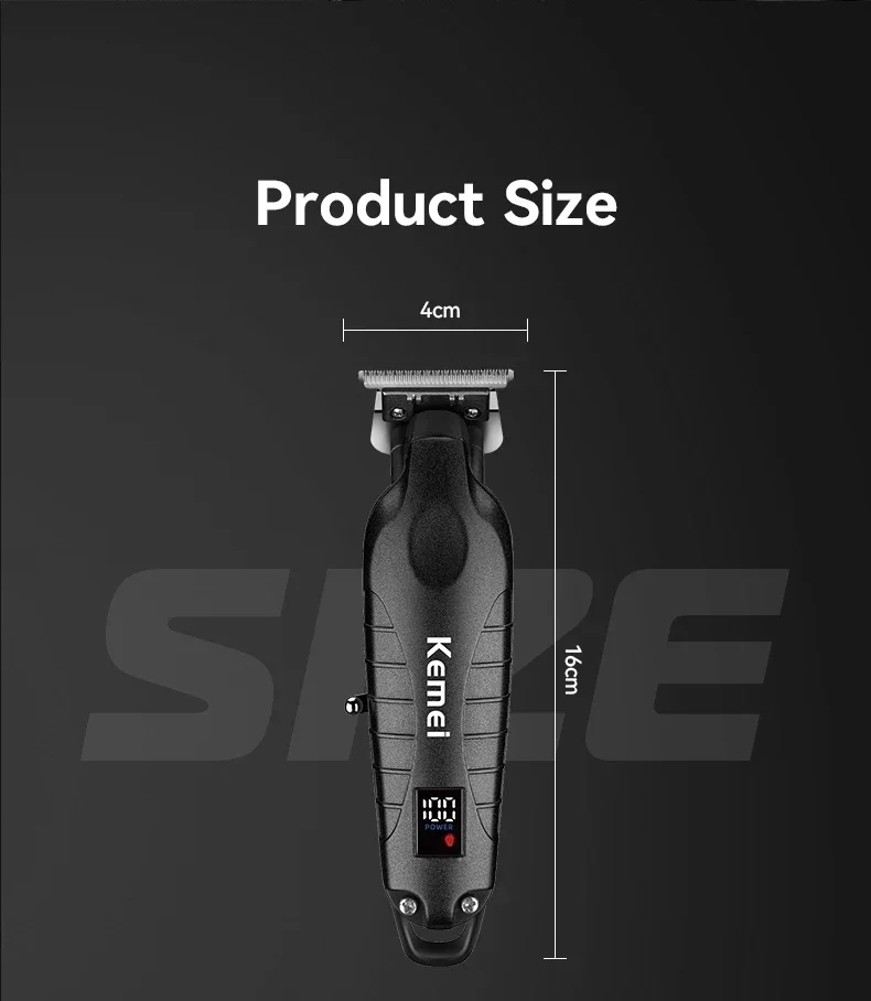 Kemei New Professional Cutting Machine Electric Shaver Hair Trimmers with LCD Display Men's Hair Clipper KM-2290 KM-2293 KM-T95