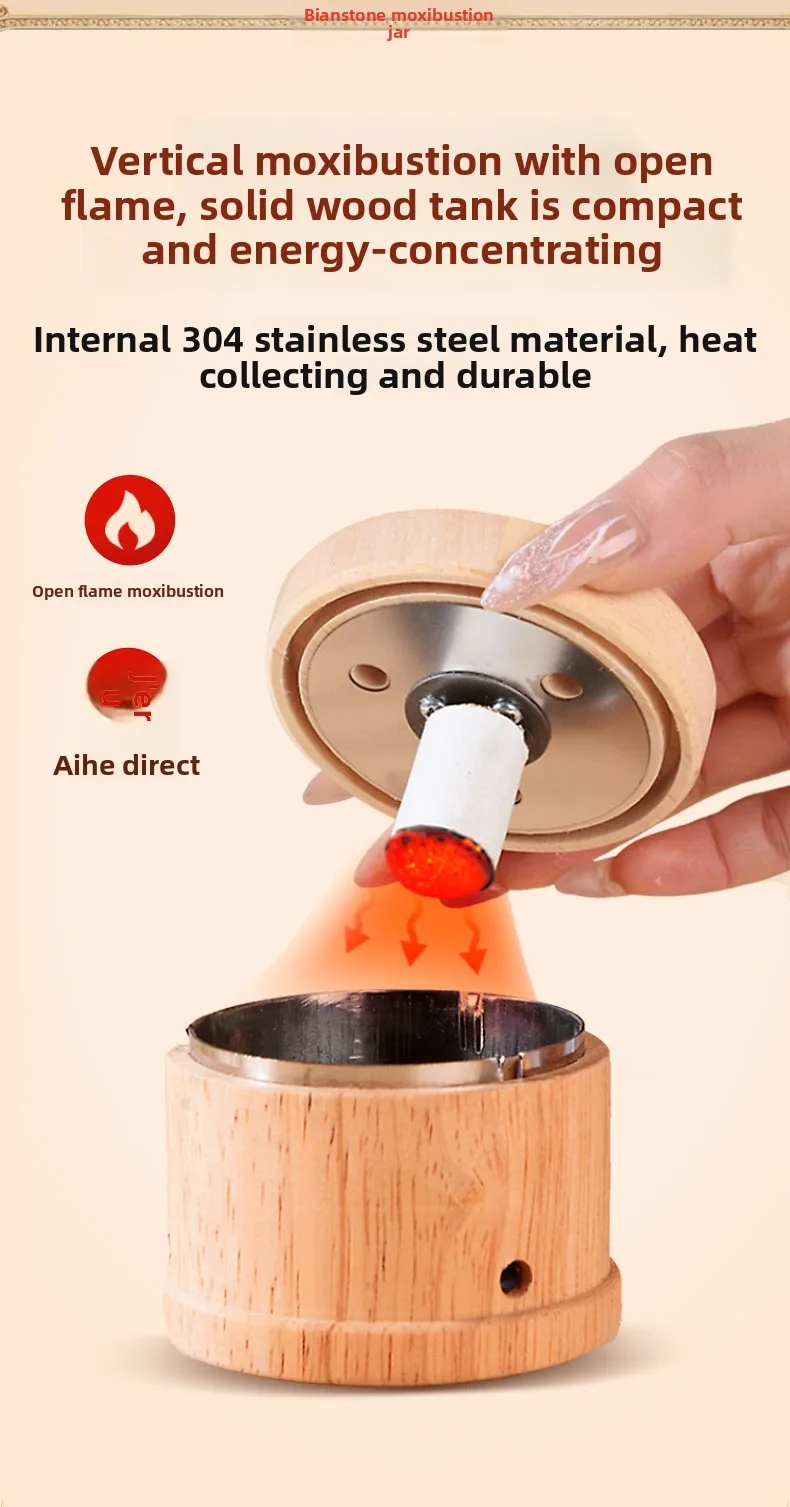 Moxibustion Box, Moxibustion Device, Smoke-Free Suspended Moxibustion, Moxa Stick for Face, Household Handheld Moxibustion faja
