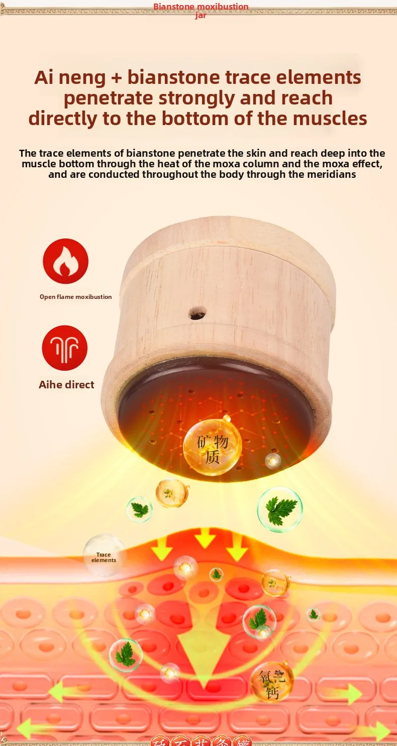 Moxibustion Box, Moxibustion Device, Smoke-Free Suspended Moxibustion, Moxa Stick for Face, Household Handheld Moxibustion faja