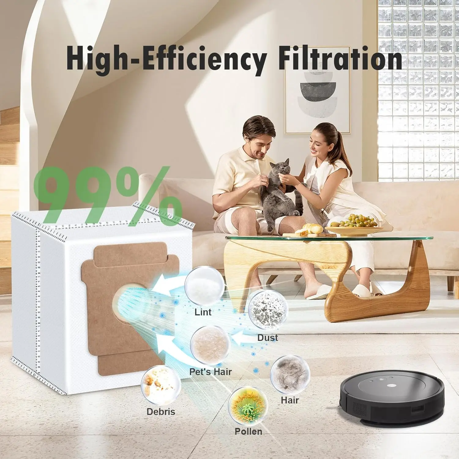 For IRobot Roomba Plus 405/505 Combo, Max 705 Vac Vacuum, Roomba 104, 105 Combo, 105 Vacuum Cleaner Bags Accessories