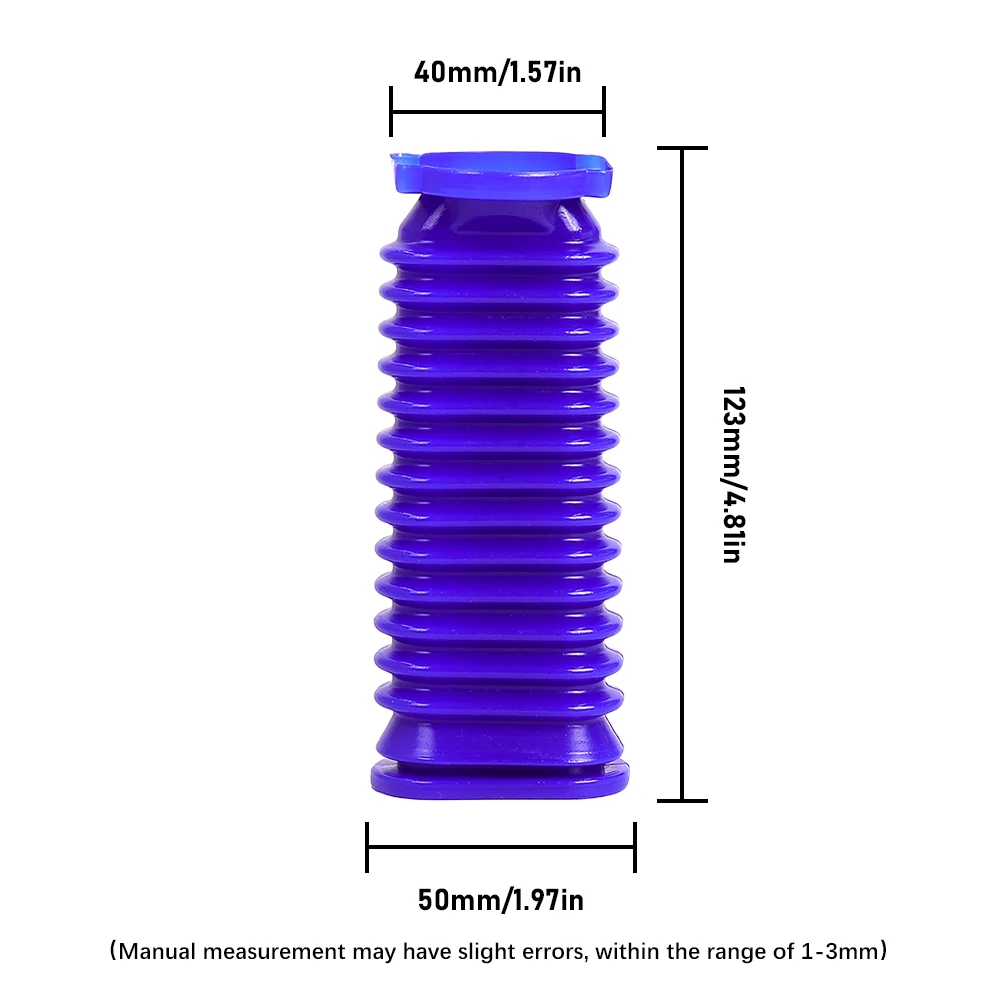 1-8pc Soft Roller Duct Rubber Hose With Repair Tool for Dyson V6 V7 V8 V10 V11Vacuum Cleaner Soft Drum Head Blue Hose Spare Part