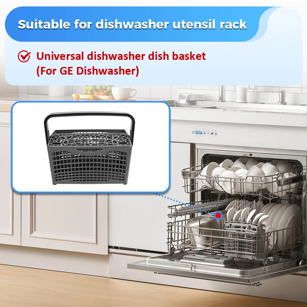 Universal Dishwasher Silverware Knives Forks Basket for Bosch for Maytag for Kenmore for Whirlpool for Samsung for Kitchenaid