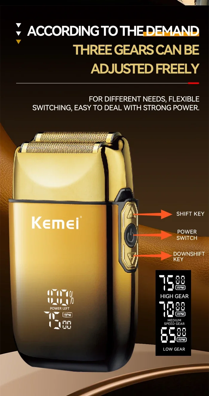 Kemei Hair Clipper Km-2299 Km-1757 Km-TX10 Hair Trimmer Machine Local Cooling Professional Haircut Machine 0 mm Clippers Set