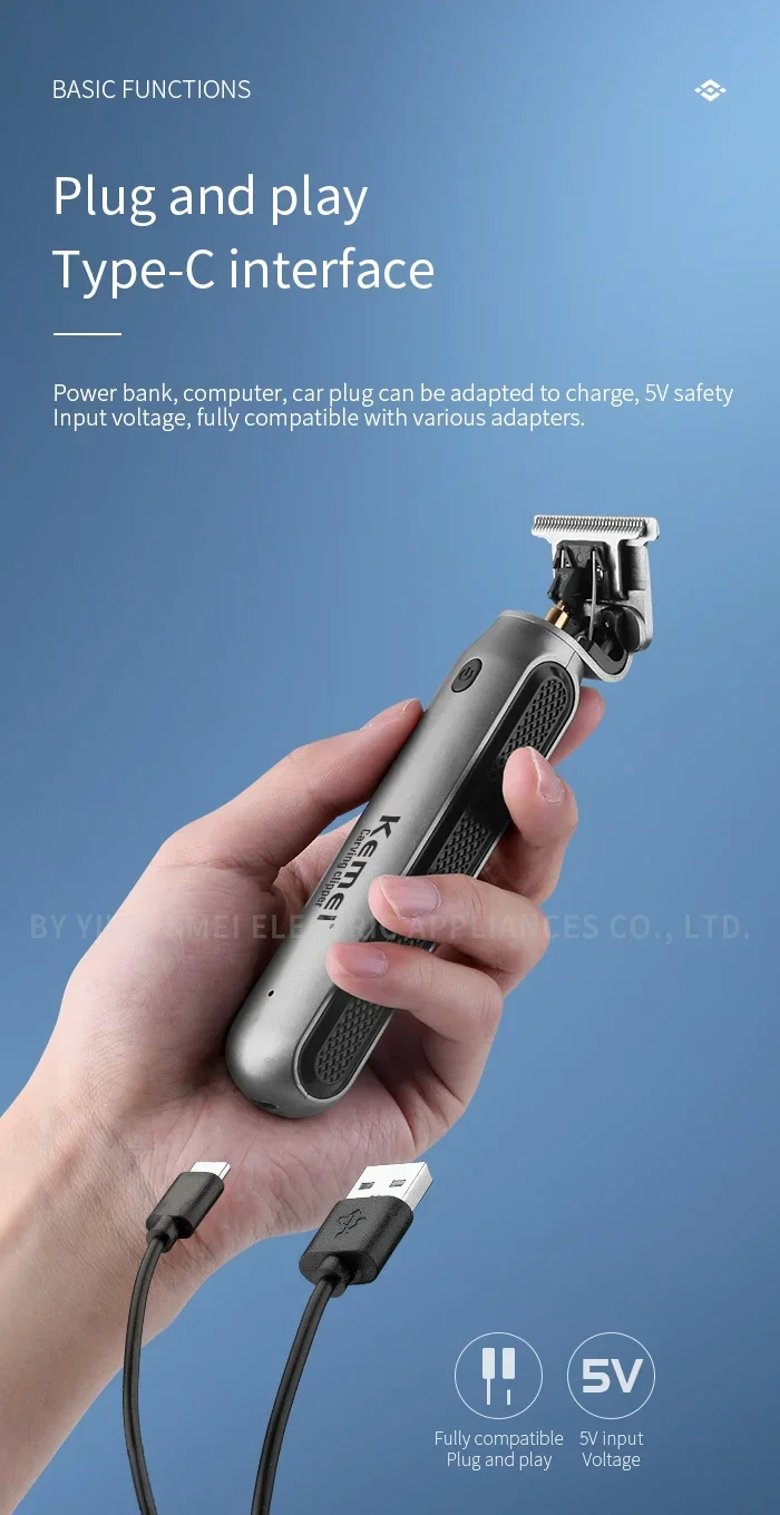 Kemei Hair Clipper Km-2299 Km-1757 Km-TX10 Hair Trimmer Machine Local Cooling Professional Haircut Machine 0 mm Clippers Set