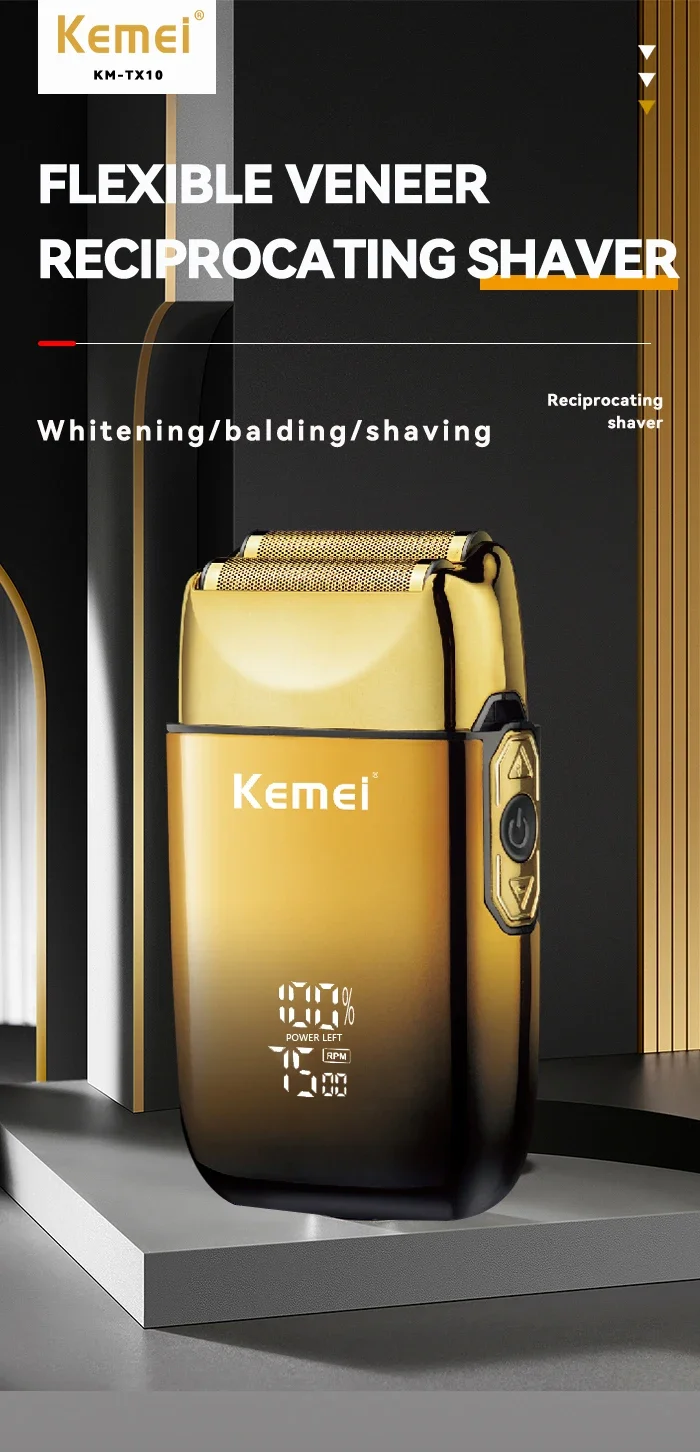Kemei Hair Clipper Km-2299 Km-1757 Km-TX10 Hair Trimmer Machine Local Cooling Professional Haircut Machine 0 mm Clippers Set