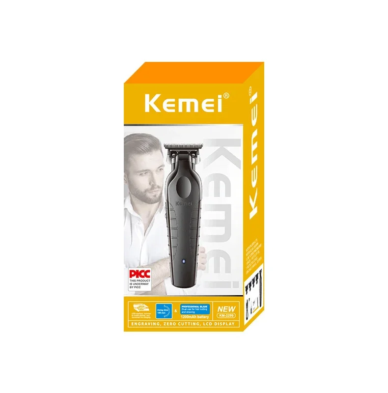 Kemei Hair Clipper Km-2299 Km-1757 Km-TX10 Hair Trimmer Machine Local Cooling Professional Haircut Machine 0 mm Clippers Set