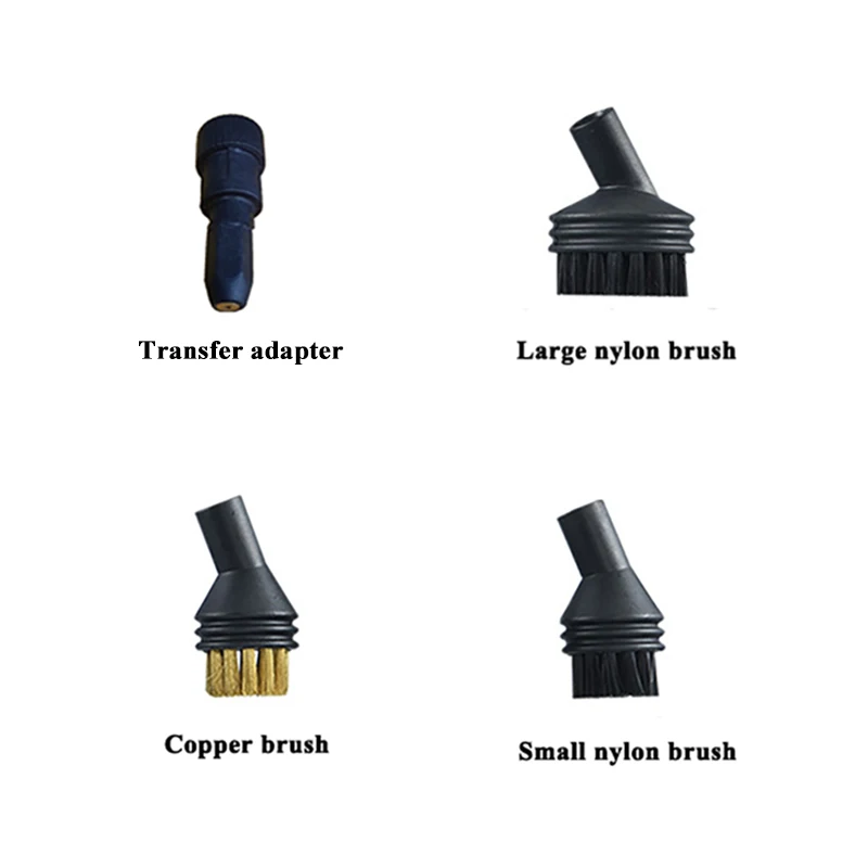 Steam Brush For 8mm Transfer Adapter Nozzles Handheld Steam Cleaner Cleaning Brushes Parts Replacement