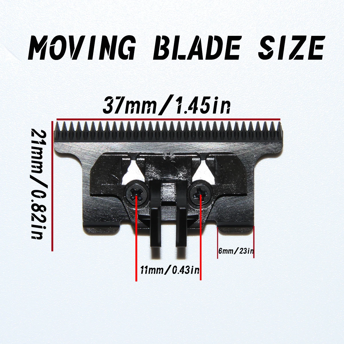 BRDCLIP Original Replaceable Blade Suitable for BRD 116 DK 078 SC/Gamma Hair Trimmer 440C Steel Ceramic Dragon Scale Texture