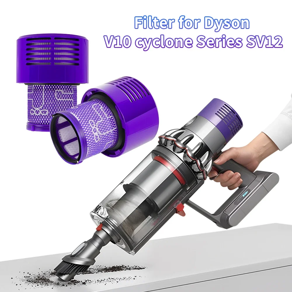 HEPA Filter Spare Parts For Dyson V10 SV12 Cordless Vacuum Cleaner Washable Post Filter Home Cleaning Accessories Replacement