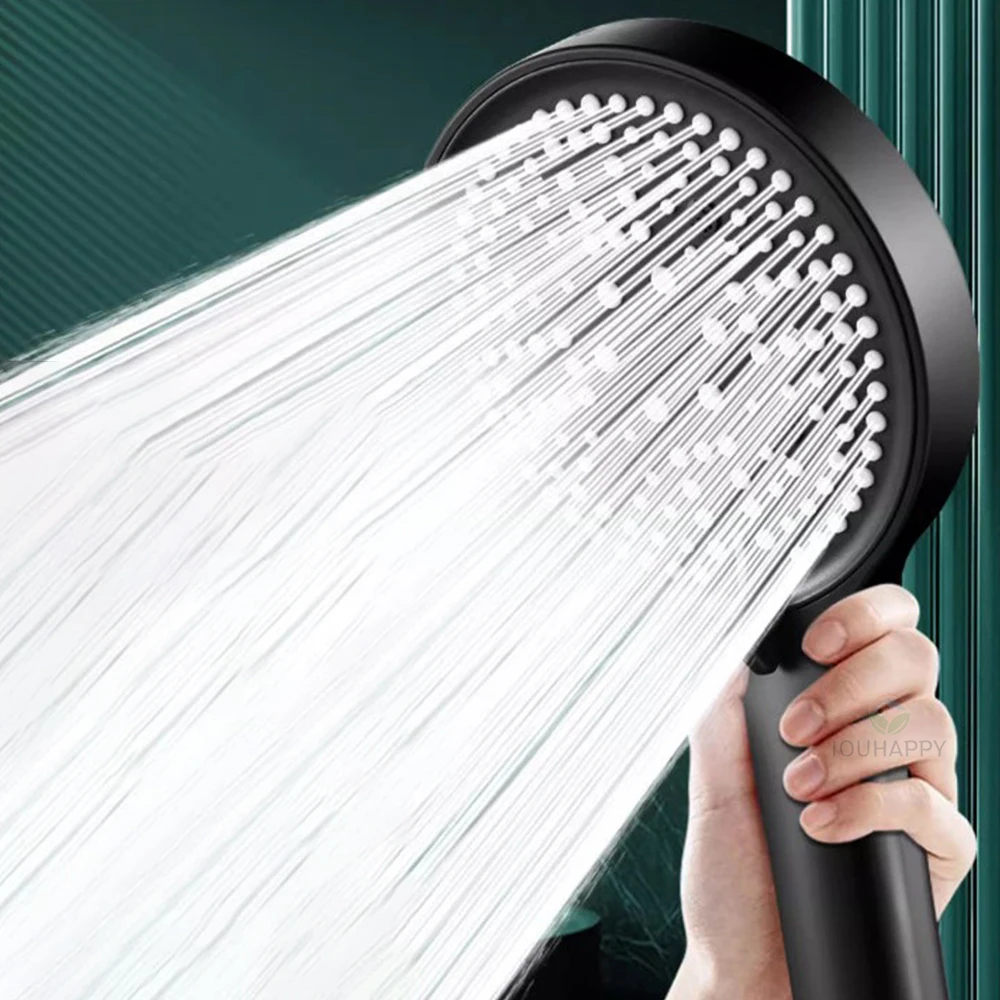 High Pressure Shower Head 6 Jet Modes Adjustable Shower Head with Filter Water Saving Rainfall Spray Bathroom Accessories