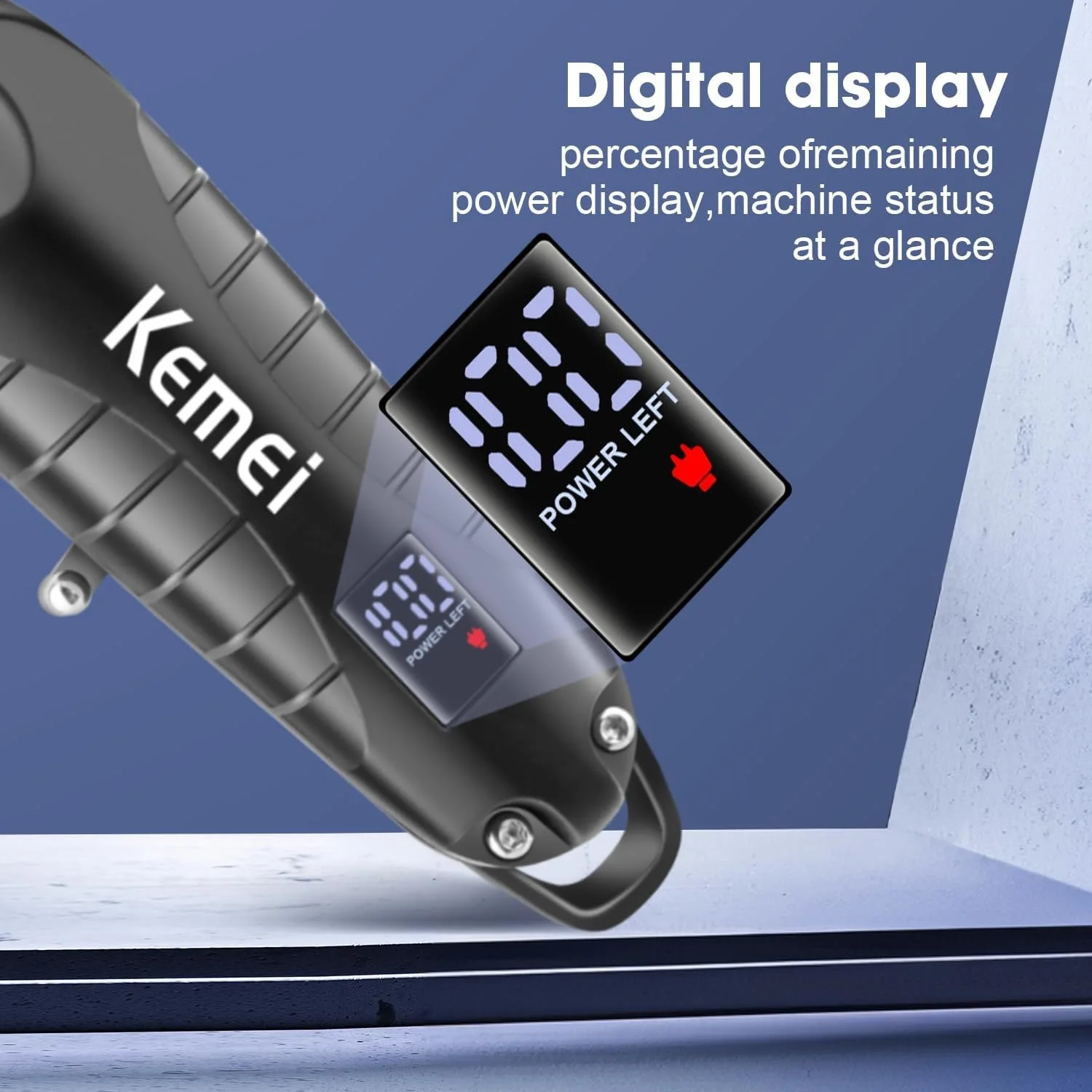 Kemei 2293 Professional Barber Hair Trimmer Cordless Men Rechargeable Hair Clippers Electric Finish Cutting Machine Fit Babyliss
