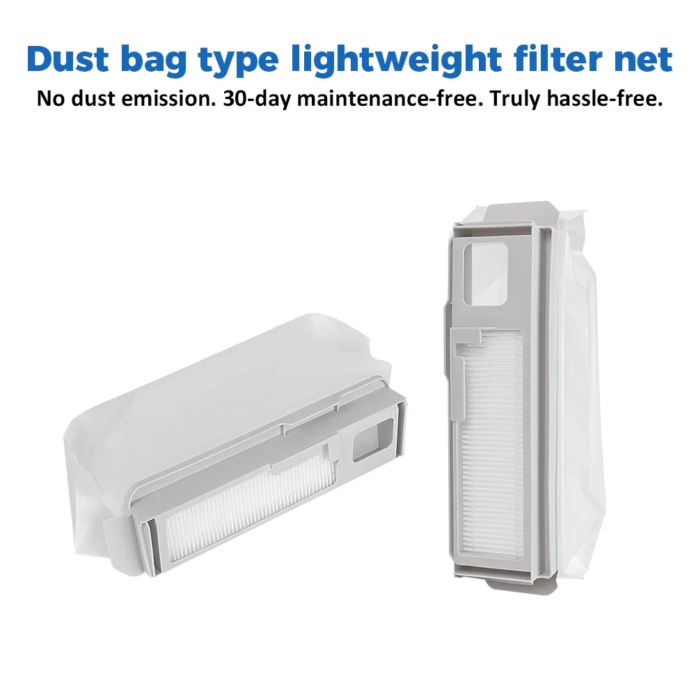 Dust Bags For Narwal Freo X Ultra/Freo X Plus/Freo Pro/J4/J4Lite/J5/J6/R10/K1 Robot Vacuum Cleaner 1L Capacity With HEPA Filter