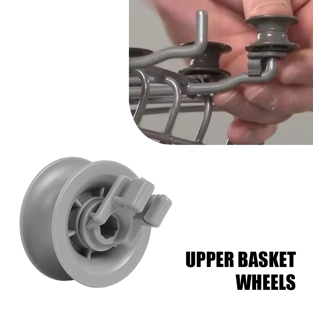 Dishwasher Top Basket Wheels 8PC Universal Basket Roller Wheels For Siemens For Neff For Bosch For Constructa Kit Accessories