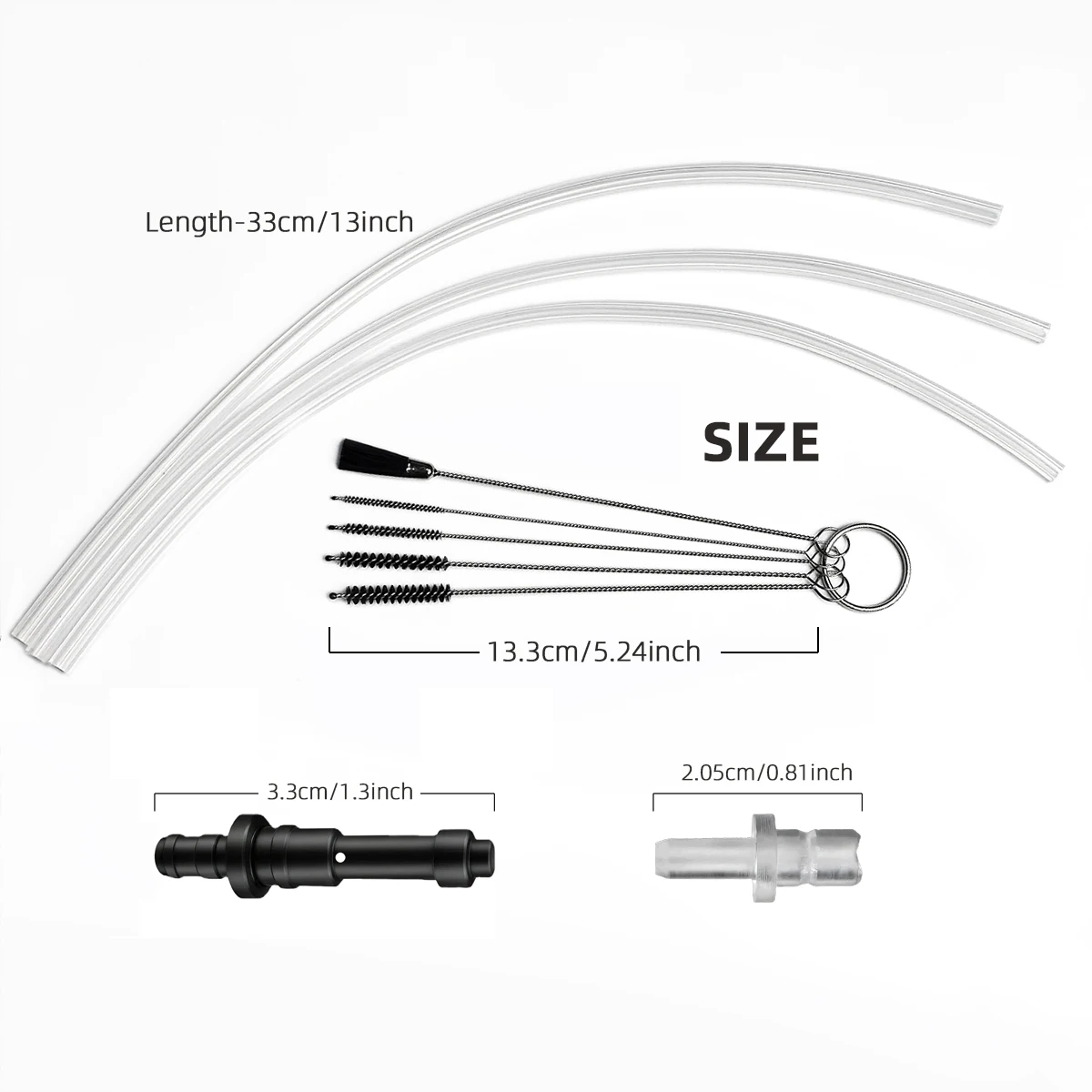Milk System Replacement Parts With Adapter And Cleaning Brushes Compatible with Jura Coffee Machine Models