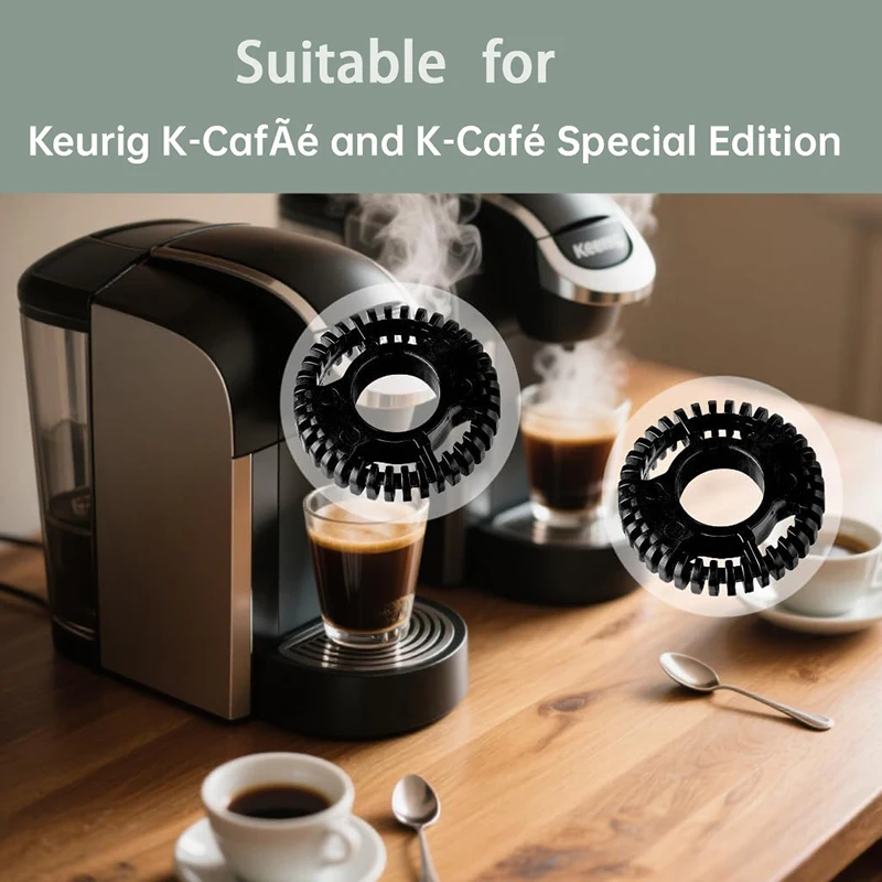 JUSTINLAU 1/2pcs Replacement Frother Whisk for Keurig K-Café & K-Café Special Edition Coffee Machine Bubblers Dishwasher Safety