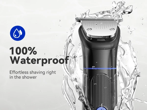 Kensen S38 Electric Hair Trimmer for Men 6 in 1 Body Hair Shaver Nose Beard Trimmer IPX6 Waterproof Hair Cutting Machine Barber