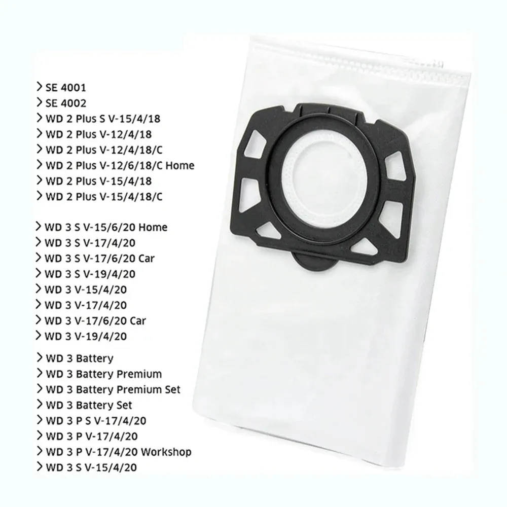 For Karcher MV4 MV5 MV6 WD4 WD5 WD6 Vacuum Cleaner Spare Parts Dust Bags HEPA Filter Replacement Parts