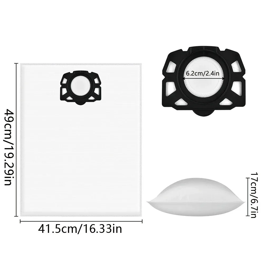 For Karcher MV4 MV5 MV6 WD4 WD5 WD6 Vacuum Cleaner Spare Parts Dust Bags HEPA Filter Replacement Parts