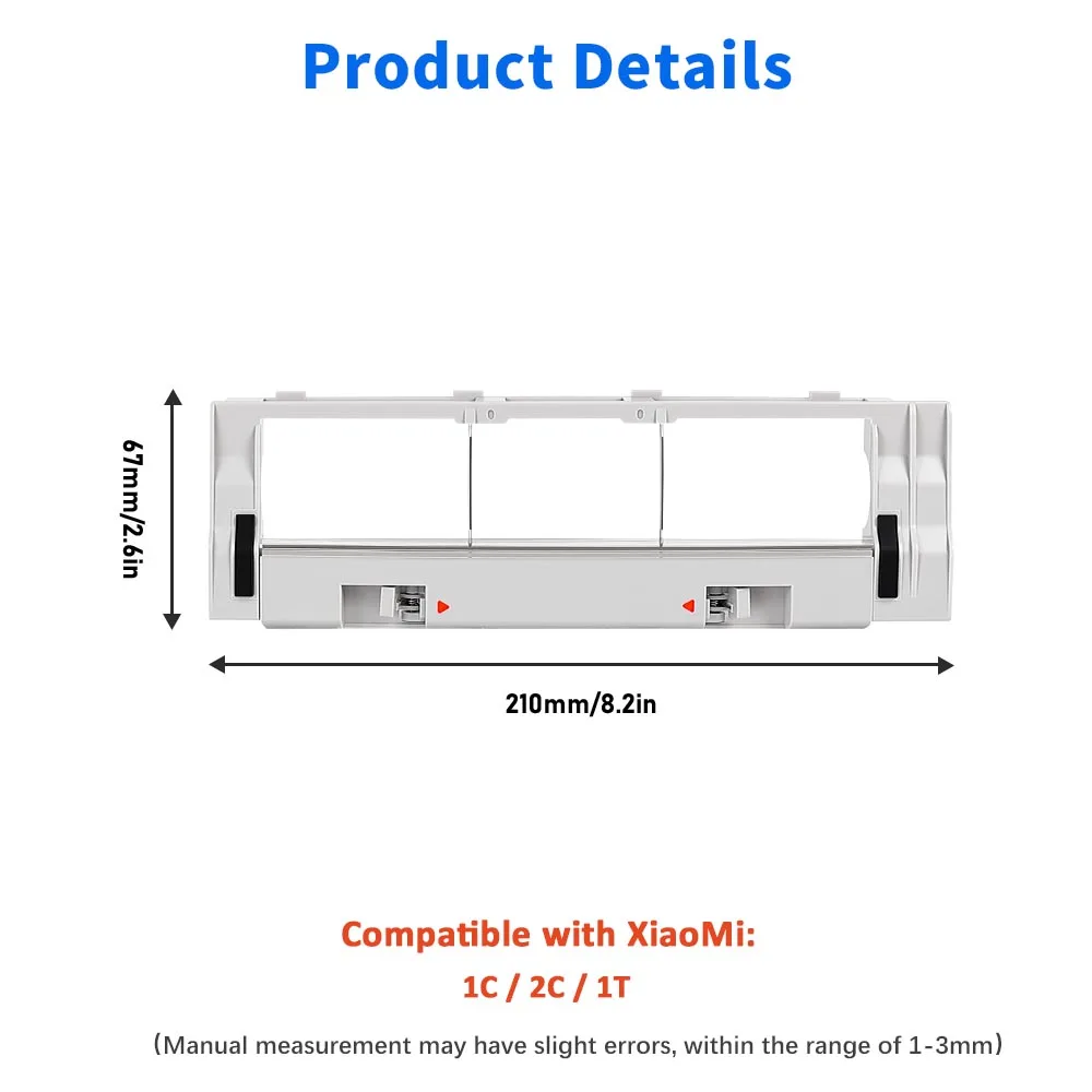 For Xiaomi Mijia 1C 2C 1T STYTJ01ZHM For Dreame F9 Robot Vacuum Cleaner Mops Water Tank Hepa Filter Main Side Brush Dust Box Kit